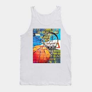 Basketball art print swoosh 107- Basketball artist design Tank Top